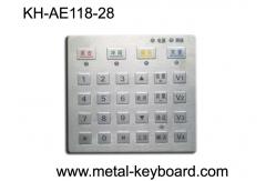 China Dust proof Panel Pounting Metal Access Control Keyboard with 28 Keys supplier