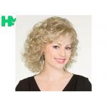 30CM Short Wave Party Synthetic Hair Wigs Blond Cosplay Hair Wigs for sale