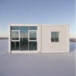 20ft Prefab Living Container House Flat Pack Mobile Container Home Tiny House with Bathroom Collapsible Container House for sale