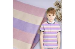 China Environmentally Friendly And Healthy Smooth Strped Cotton Fabric For T-Shirt supplier