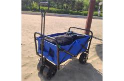 China Handcart Foldable Wagon Cart Shopping Cart With Wheels Adjustable Folding Wagon supplier