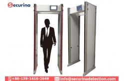 China 300 Level High Sensitivity Archway Metal Detector 760mm Passenger Channel IP65 supplier
