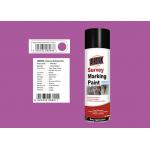 Deep Viole Marking Spray Paint , Survey Marking Paint For Bitumen 235g for sale
