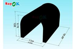 China Black Inflatable Tunnel Tent Multi Function For Activities Exhibitions supplier