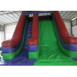 Dark Green Large Commercial Inflatable Water Slides / Bounce House With Slide