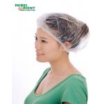 Disposable Head Cap Round Mob Cap Non Woven With Double Elastic for sale