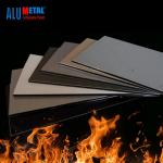 A2 Fireproof Black Acm Aluminum Composite Panel 4x8 Sheets Outdoor Wall 6000mm for sale
