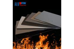China A2 Fireproof Black Acm Aluminum Composite Panel 4x8 Sheets Outdoor Wall 6000mm supplier