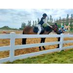 Heavy Duty 3Rails Horse PVC Farm Fence Plastic Vinyl Ranch Paddock Horse Fence for sale