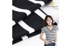 China Soft Refreshing Striped Cotton Fabric For French Terry supplier