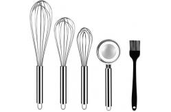 China Nonrust Mini Whisk Stainless Steel , Wire Whisks For Cooking Dustproof supplier