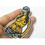 Cool Girl Custom Applique Patches Heat Seal Smooth Laser Cut Border