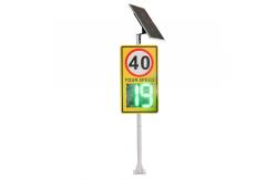 China Vehicle Speed Traffic Limited Sign With 188 Digital Display Solar Sign supplier