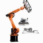 KUKA Industrial Robot Arm KUKA KR16 R1610 With Suction Cup Gripper CNGBS Customized Gripper For Palletizing for sale