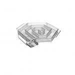 Barbecue Use API Standard 3.75inch Width Woven Wire Mesh Panels , Cold Smoke Generator for sale