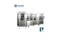 China Automatic Aluminum Beer Can Filling Sealing Machine Making Line For Carbonated Beverage supplier