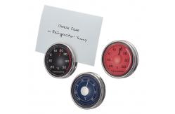 China Outdoor OEM Thermometer Card Clip Thermometer Round Shape Stainless Design supplier