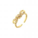 Synthetic CZ 24k Solid Gold Rings Wedding Luxury OEM Elegant Diamond Engagement Rings for sale