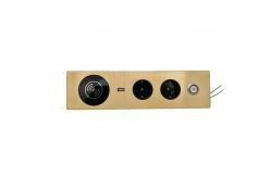 China Embedded Alloy Conference Table Socket With Switch 1 Year Warranty supplier