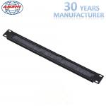 19 Inch 1U Brush Type Network Rack Cable Management / Horizontal Wire Manager for sale