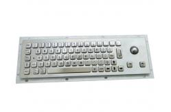 China Small Dimension Stainless Steel Industrial Kiosk Keyboard With Optical Trackball supplier