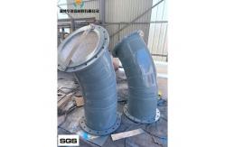 China 92% 95% Alumina Ceramic Lined Project Pipe With Impact Resistance supplier