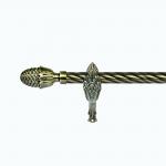 28mm curtain pole brass pineapple curtain finial Morocco market double metal curtain poles for sale