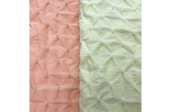 China Breathable Textured Polyester Jacquard Fabric 129gsm For Garment supplier