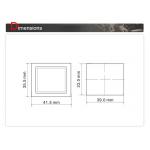 Elevator Rectangle Push Button with 45% ~ 90% Humidity / Elevator Spare Parts