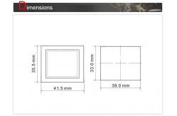 China Elevator Rectangle Push Button with 45% ~ 90% Humidity / Elevator Spare Parts supplier