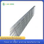 Silver White Antiskid Serrated Steel Grating Ladder Metal Walkway Mesh for sale
