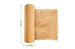 China Compostable 80gms Honeycomb Kraft Paper For Wrapping Glassware supplier