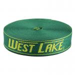 Nylon Polyester Jacquard Webbing Tape 2.6cm Width Green Elastic Band