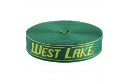 China Nylon Polyester Jacquard Webbing Tape 2.6cm Width Green Elastic Band supplier