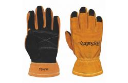 China NFPA 1971 Eversoft Cowskin Firefighter Gloves With Structural Rollover Fingertips supplier