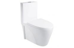 China Ceramic Siphonic Flushing Toilet One Piece Sanitary Ware Bathroom Toilet supplier