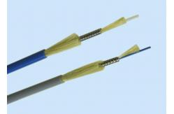 China Indoor Armoured Single mode Fiber Cable with Blue / Grey LSZH Jacket supplier