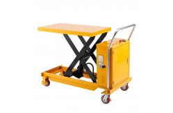 China 350kg Hydraulic Lift Table Trolley 1.5m Lightweight Scissor Lift Trolley supplier