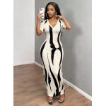 Sexy Fitted Floral Maxi Dress with Breathable Fabric for Summer
