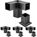 Powder Coated Steel Brackets Wood Stand Kit for 4x4 6x6 Lumber Woodworks Pergola for sale