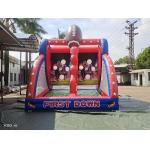 Indoor Outdoor Inflatable First Down Football Challenge Games for sale