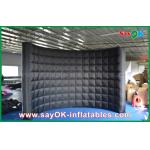 Advertising Booth Displays Oxford Cloth Inflatable Photo Booth With Enclosed Lighting Wall SGS Approval for sale