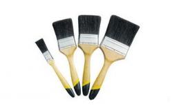 China Wood Handle Black Bristle Paint Brush Industrial Black China Bristle Brush supplier
