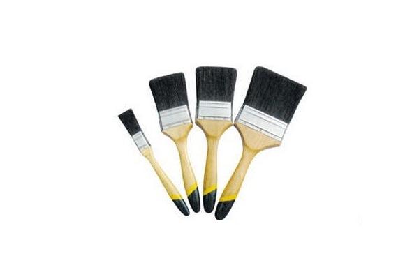 Wood Handle Black Bristle Paint Brush Industrial Black China Bristle Brush