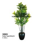 Anti UV Artificial Potted Floor Plants High Simulation Perennial Fiddle Tree for sale