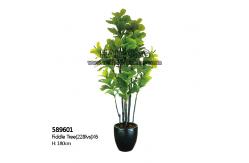 China Anti UV Artificial Potted Floor Plants High Simulation Perennial Fiddle Tree supplier