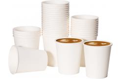 China OEM Single Wall Paper Coffee Cup Disposable With Embossing UV Coating Printing supplier