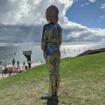 H4m Stainless Steel Sculpture Figure Statue Reflection for sale