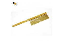 China 41*8cm 65g Wood Handle Double Artificial Fiber Bee Brush supplier