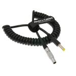 2 Pin Male to DC Coiled Twist Power Cable for Teradek Bond for sale
